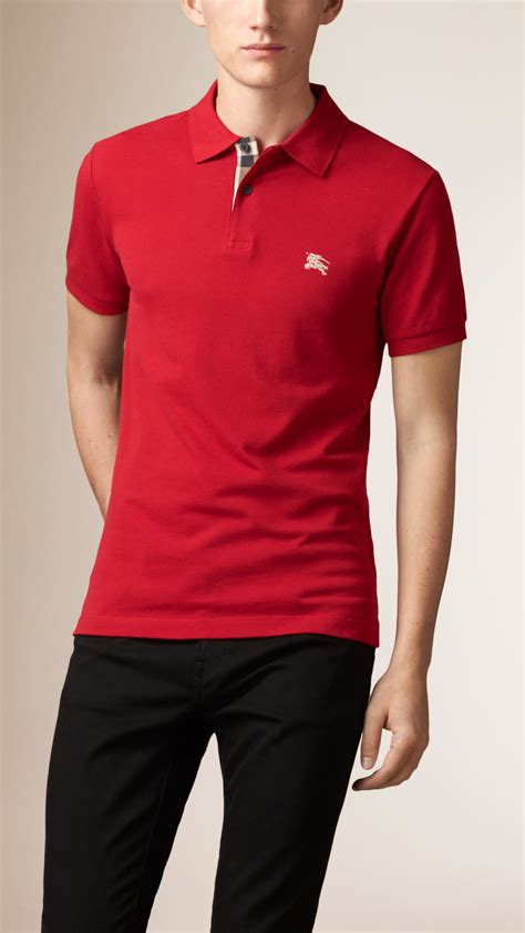 red burberry polo mens with pocket|burberry polo shirts men's outlet.